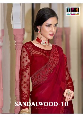 SANDALWOOD VOL-10 BY TFH GEORGETTE SAREEBMANUFACTURER IN INDIA